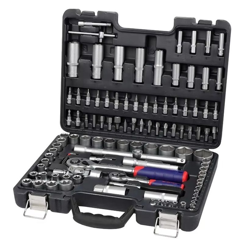 Power Tools Professional - 108pcs Set Peralatan Perbaikan Mobil Profesional