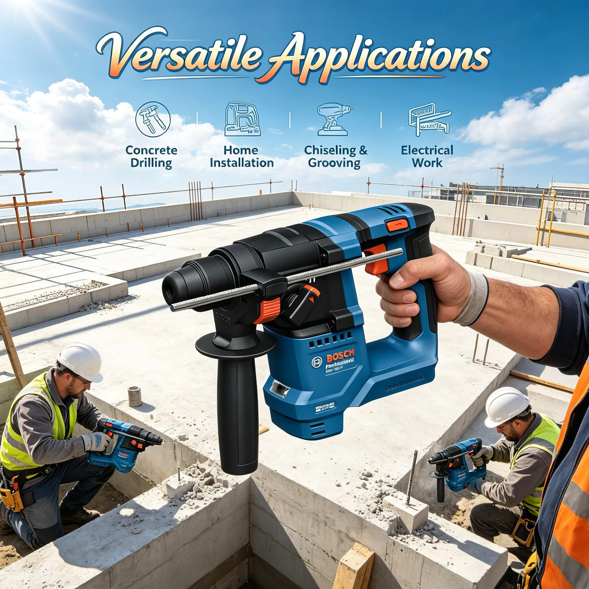 BOSCH GBH 18V-18 Palu Putar Ni - Power Tools Professional ulasan dan harga