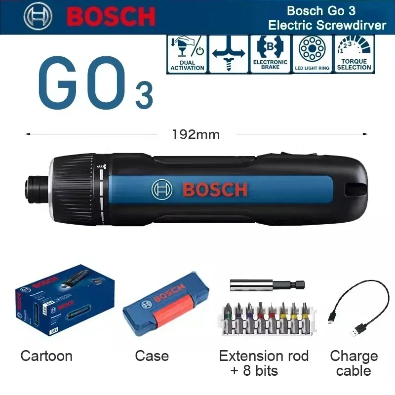 Set Obeng Elektrik Bosch GO 3, - Power Tools Professional ulasan dan harga